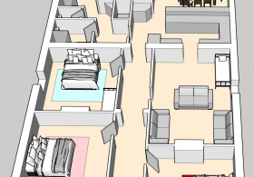 3D Azalea Cedar-Rose Villa Floorplan